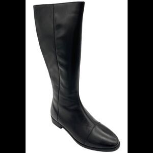 Trotters Women's Alexis Tall Shaft Leather Boots Black - Narrow